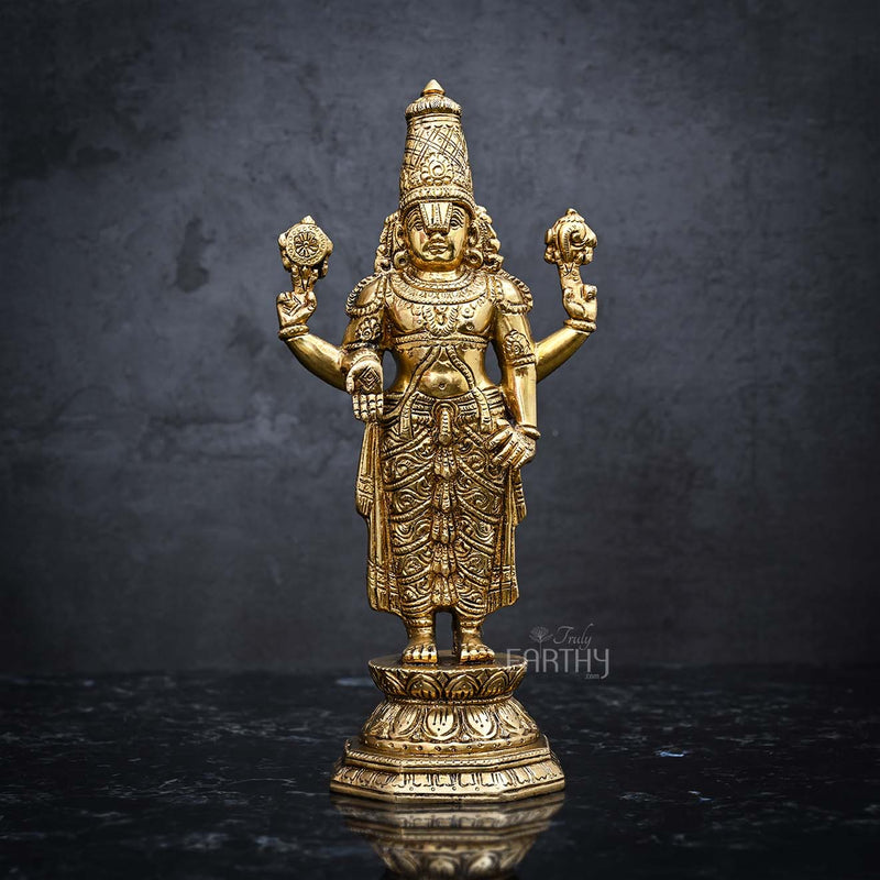 brass triupati balaji idol