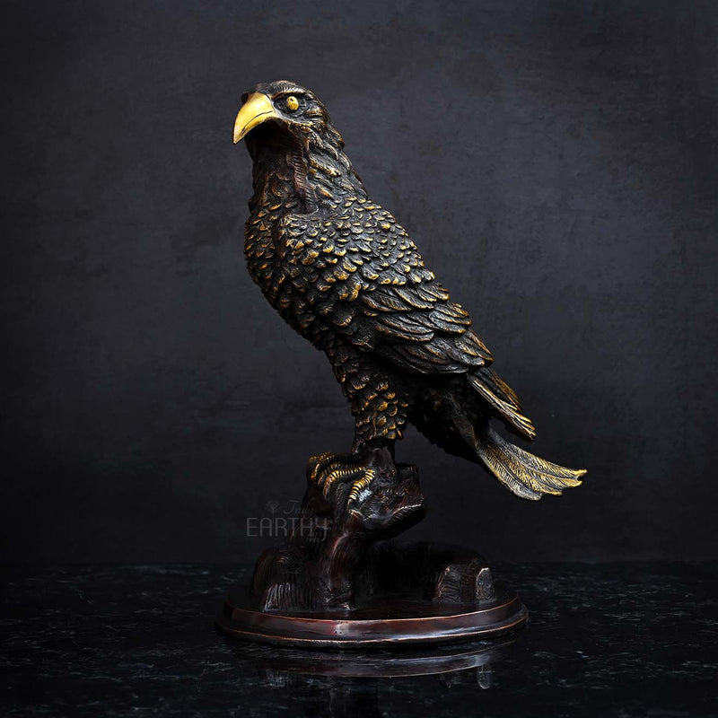 brass eagle statue