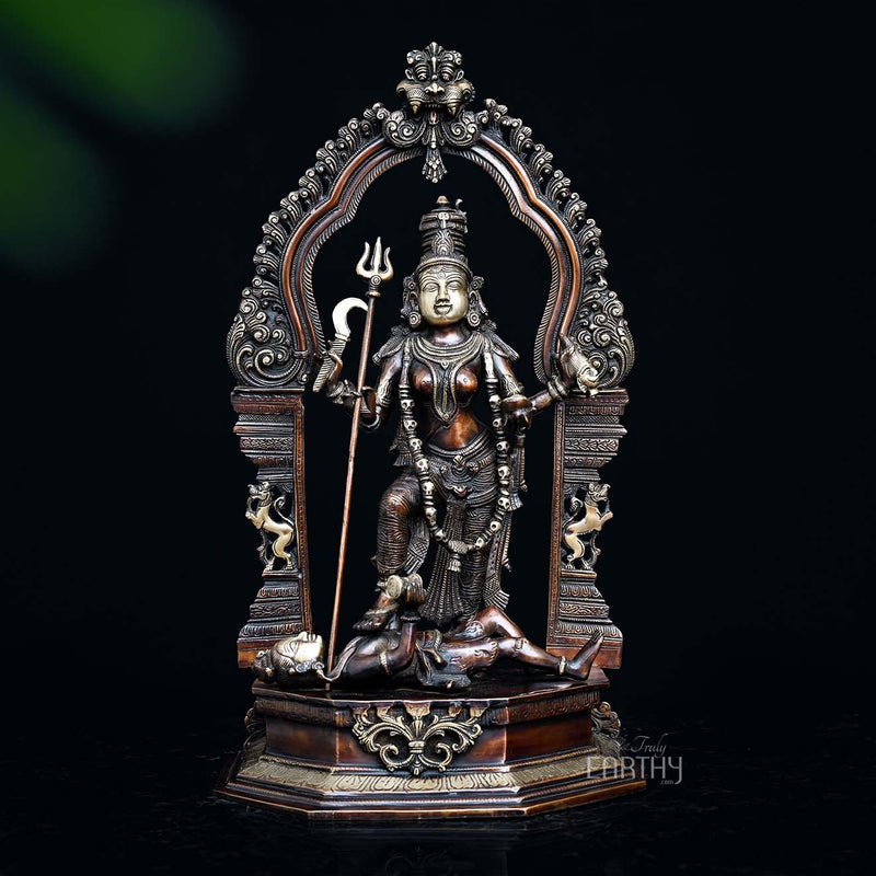 brass kali idol