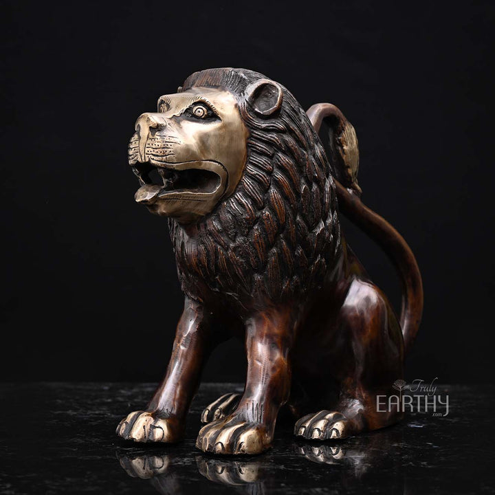 Pair of Lion - Brass