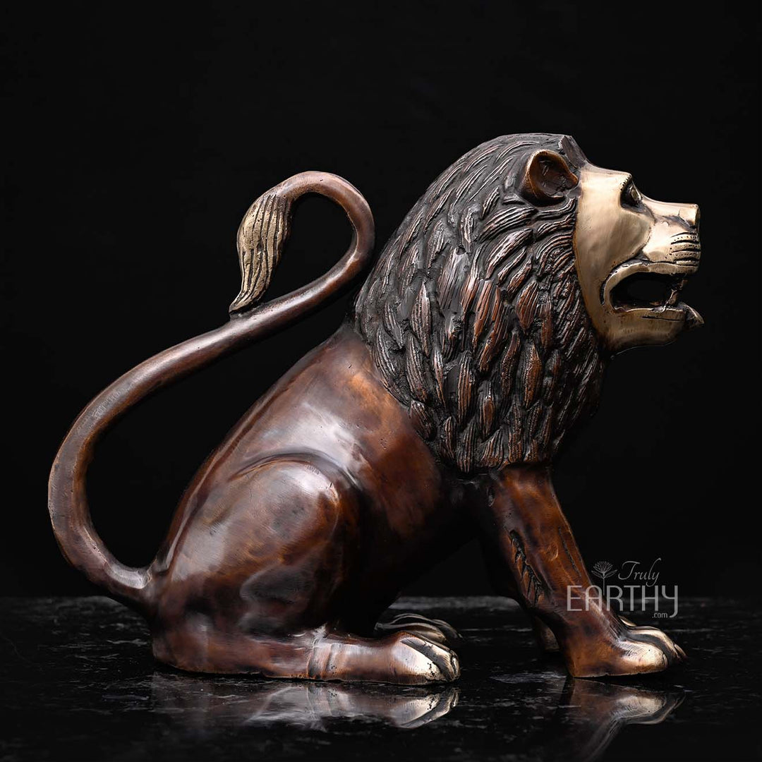 Pair of Lion - Brass