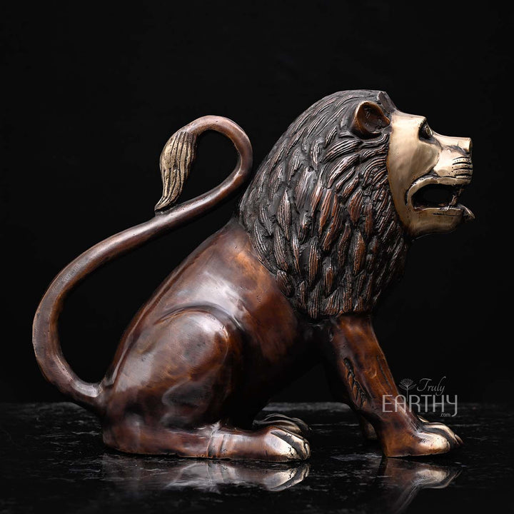 Pair of Lion - Brass