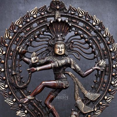 brass natraj sculpture