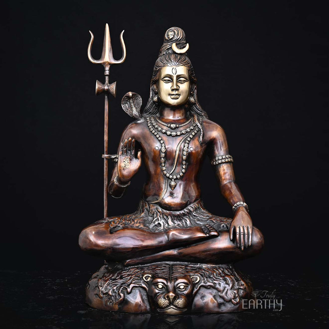 brass shiva idol