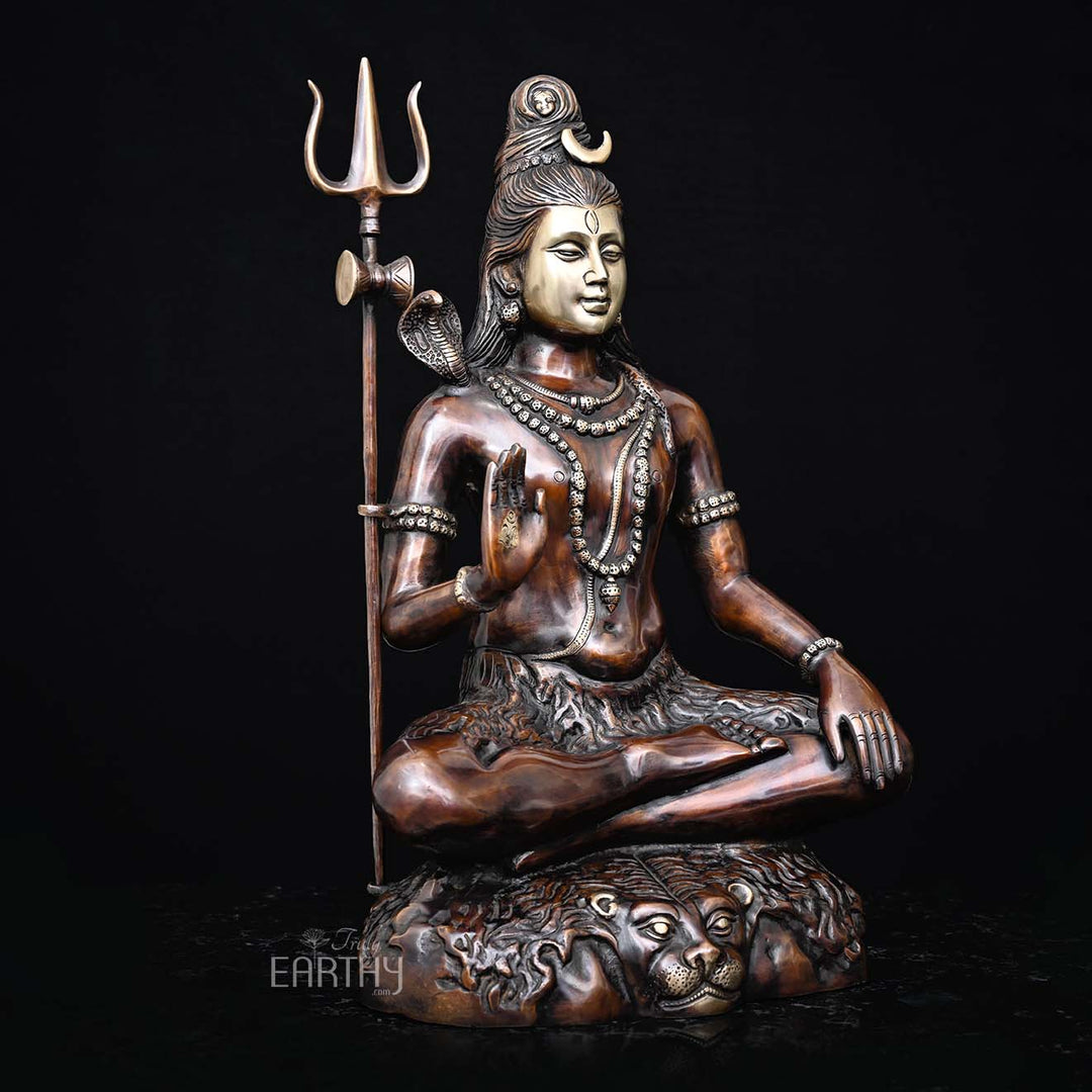 brass shiva idol, angel 3