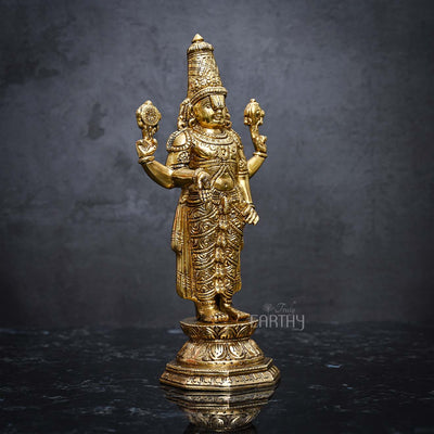 brass triupati balaji idol, angel 1