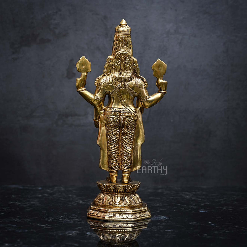 brass triupati balaji idol, angel 3