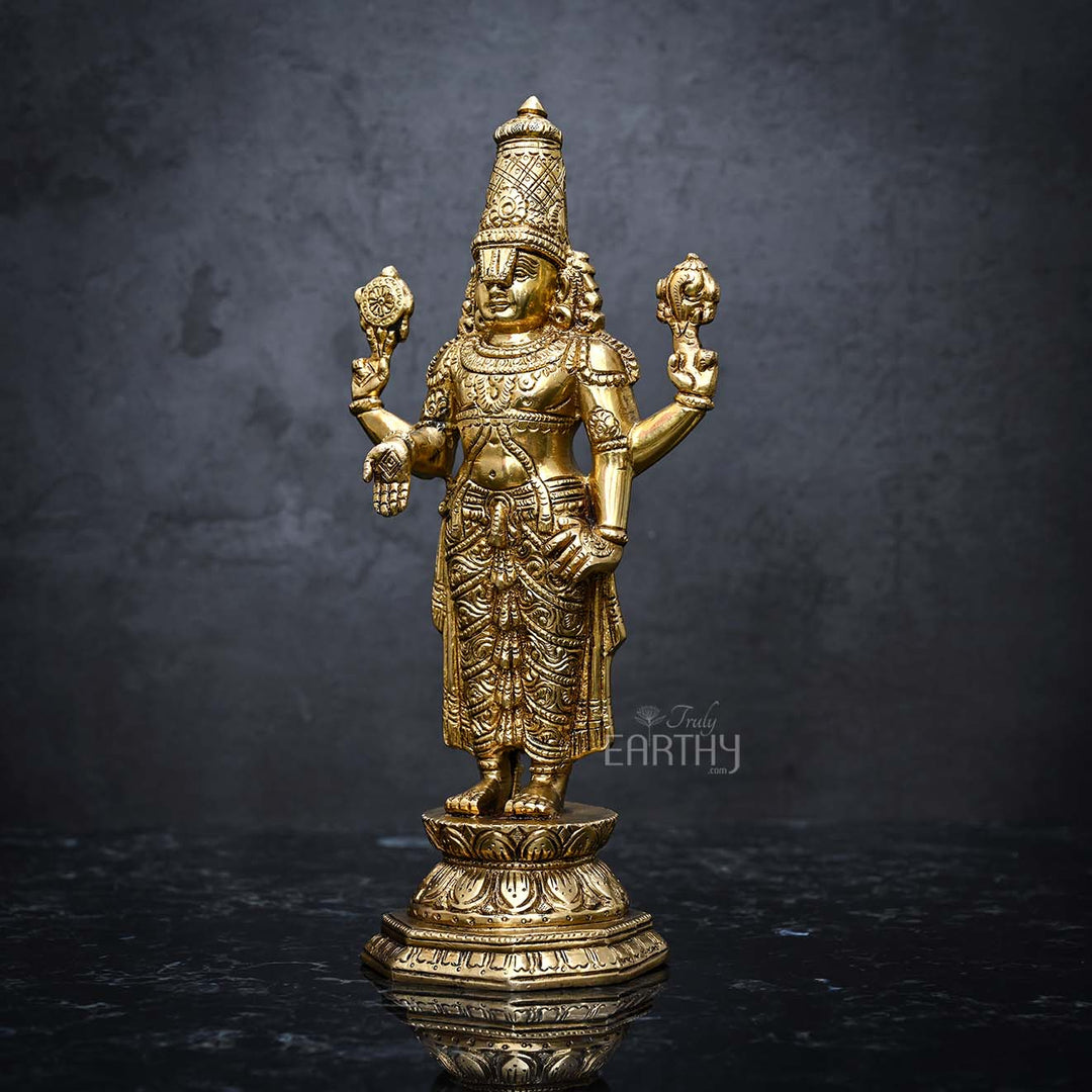 brass triupati balaji idol, angel 2