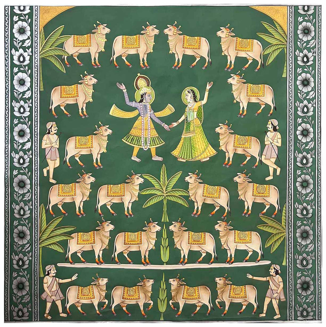 radha krishna pichwai painting