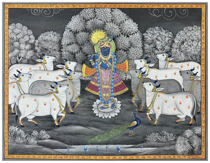 cows pichwai painting