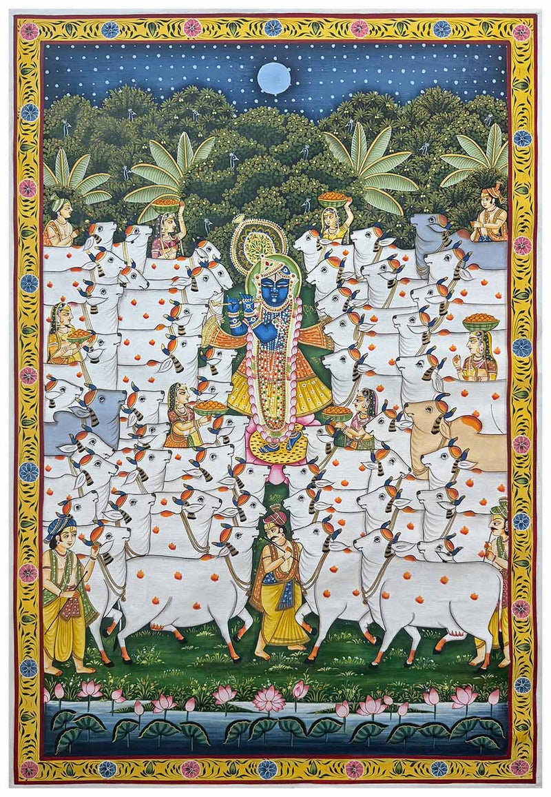 cows pichwai painting