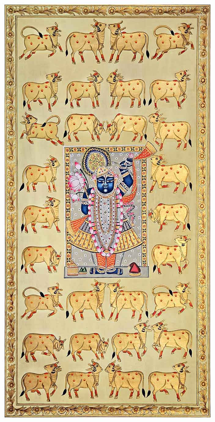 cows pichwai painting