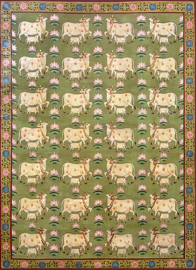 cows pichwai painting