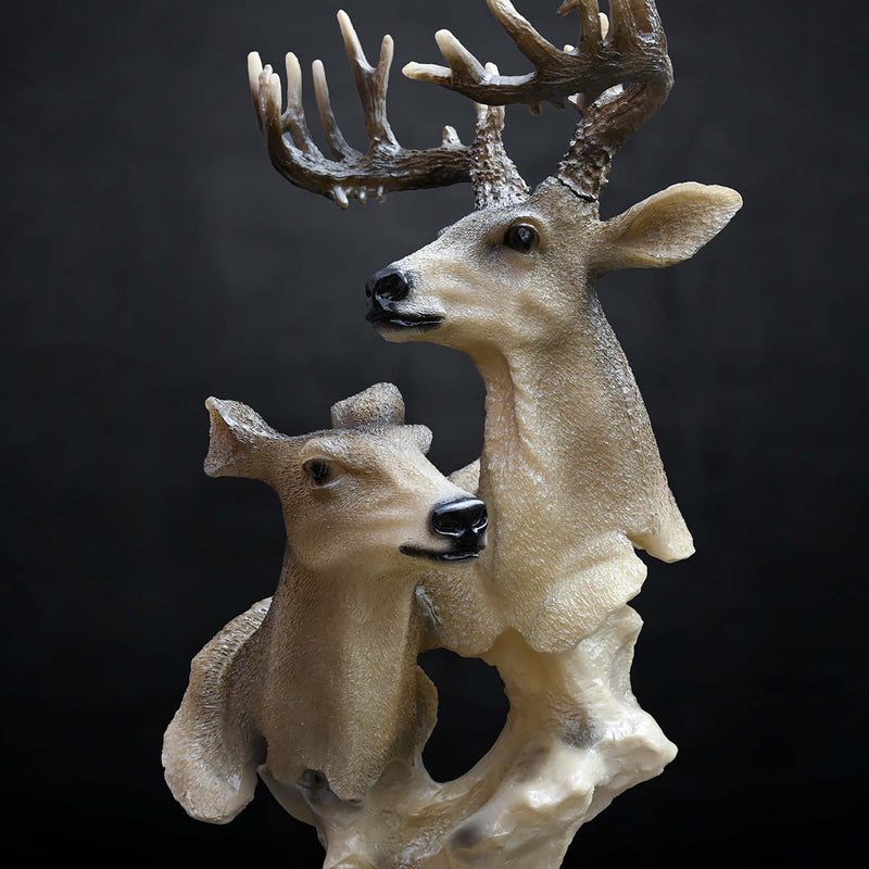 deer figurine, closeup