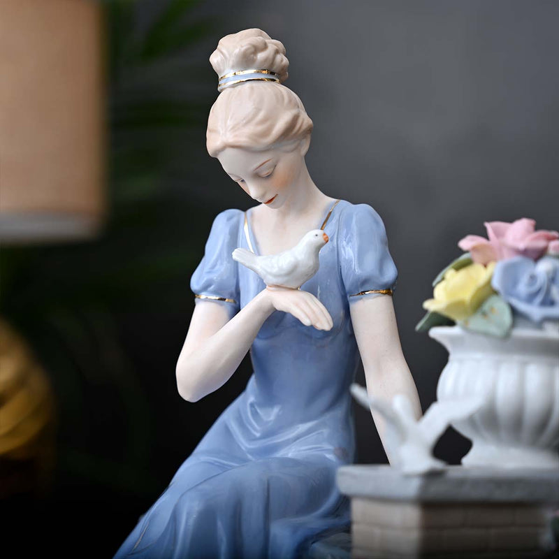 porcelain statue, closeup