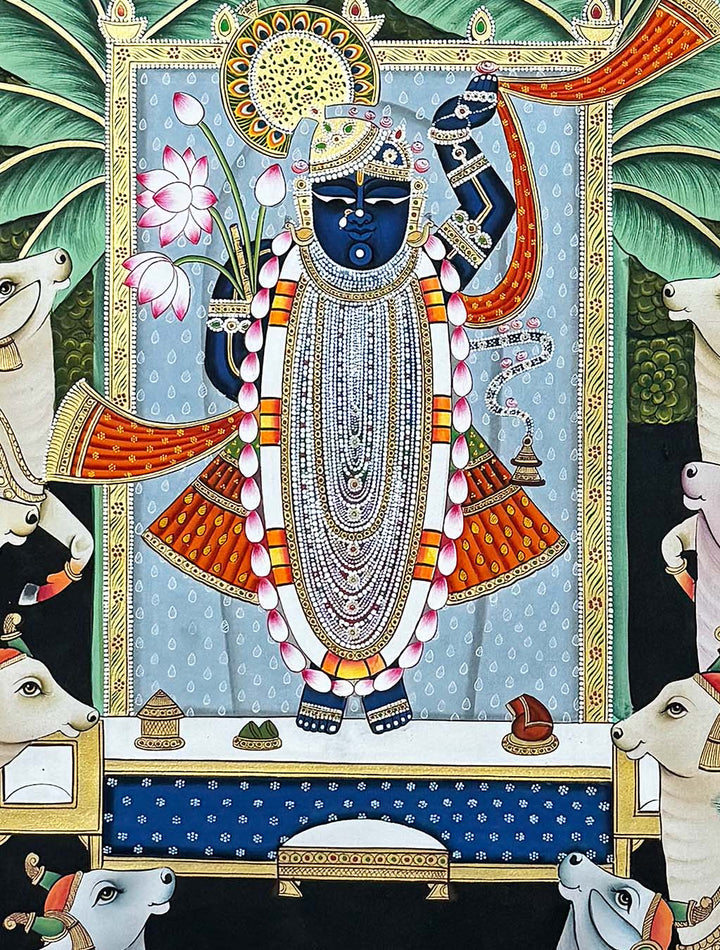 Fine Gopashtami - Handmade Pichwai Painting (Unframed)