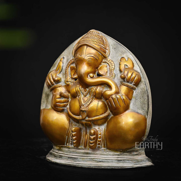 antique ganesha idol, angel 3
