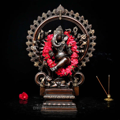 Chola Dancing Ganesha (25.2 inches)