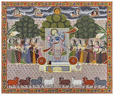 gold pichwai painting