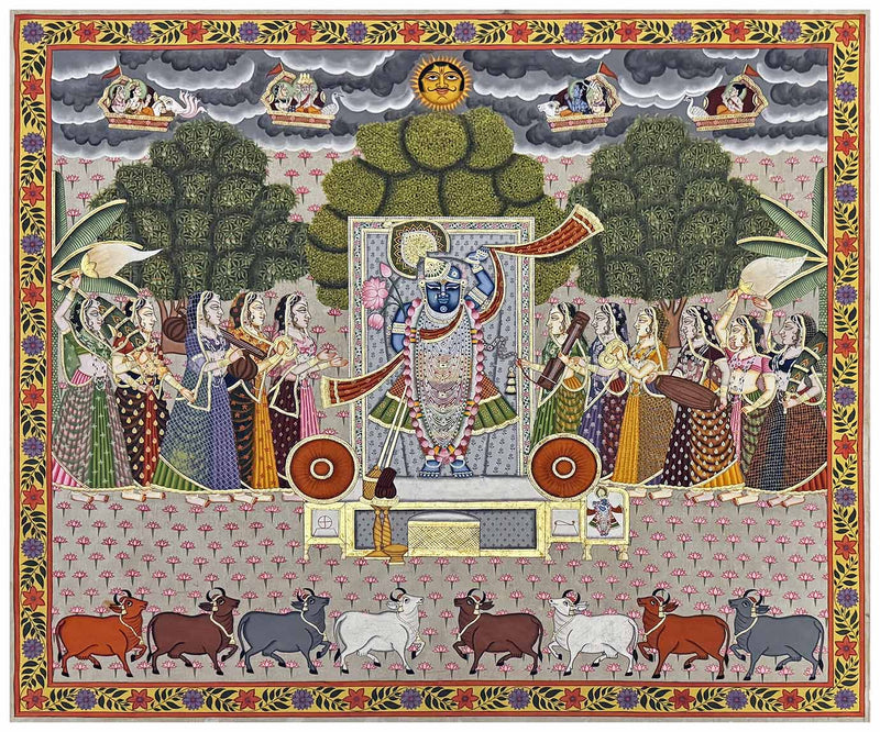 gold pichwai painting