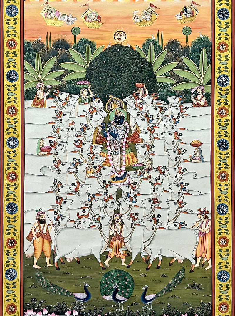 shrinathji cows painting