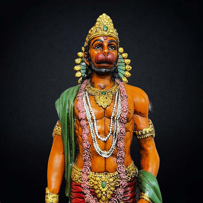 brass hanuman ji statue