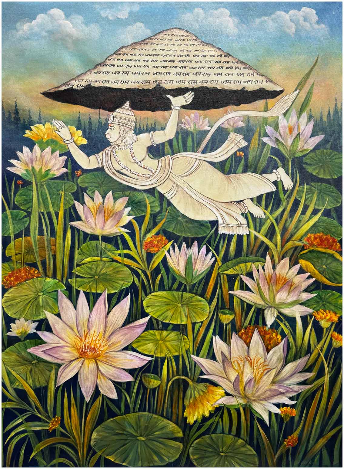 hanuman canvas painting