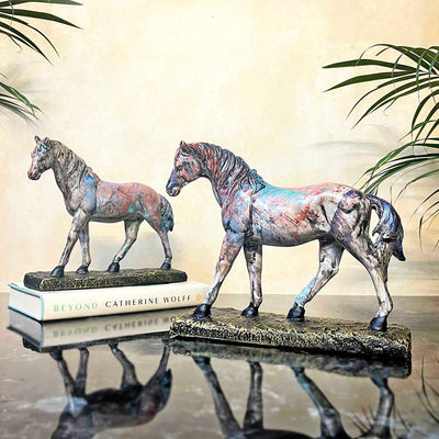 Vibrant Horse Figurine