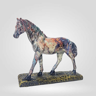 Vibrant Horse Figurine