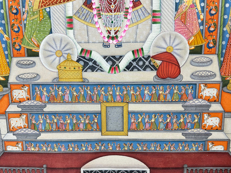 fine pichwai painting, closeup 2