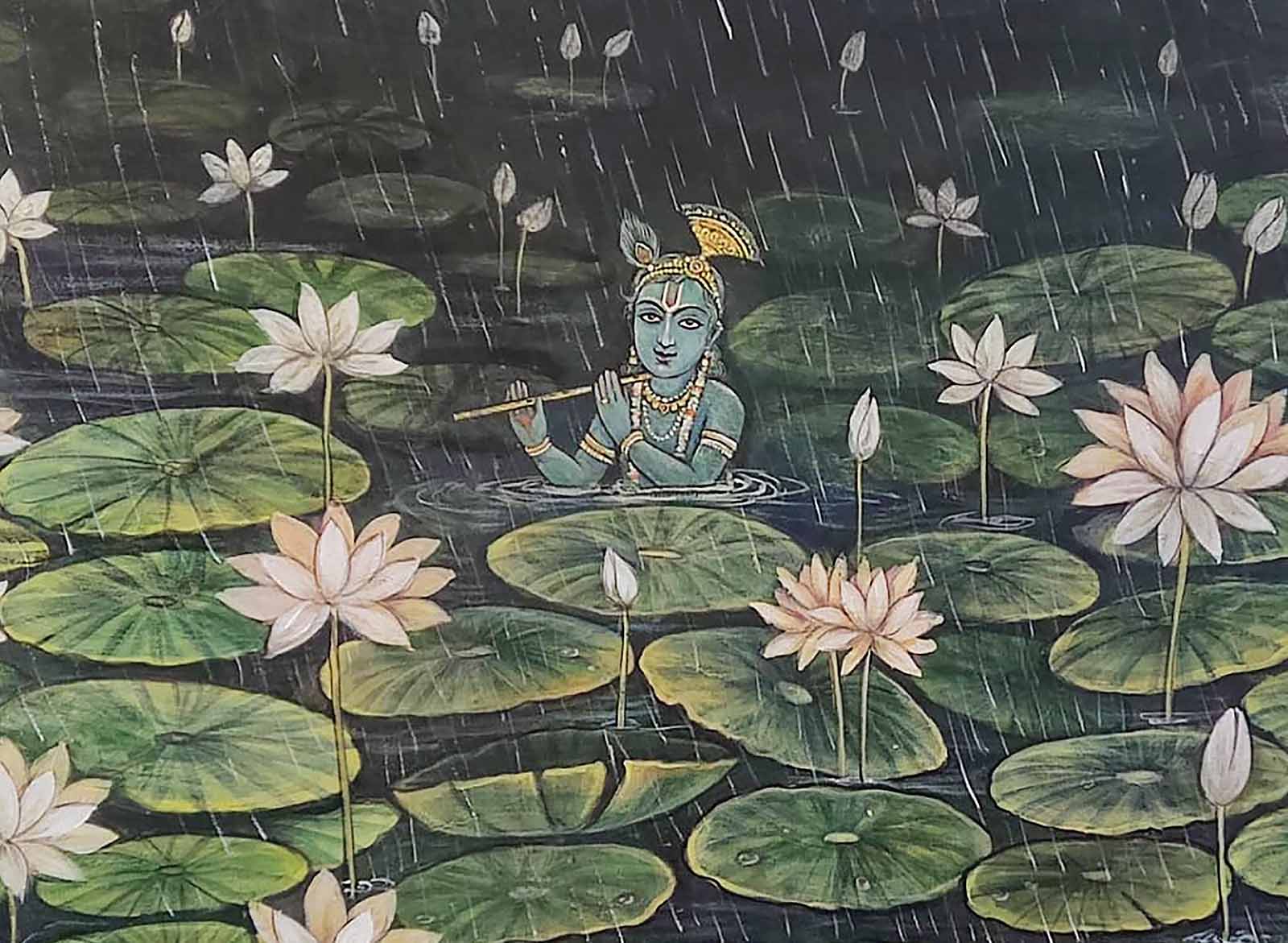 krishna canvas painting_2