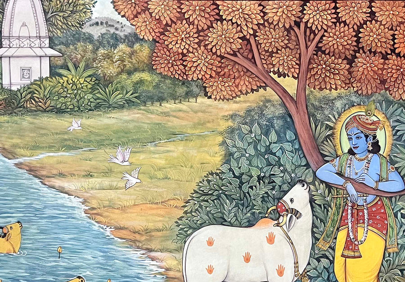 krishna painting, angle 3