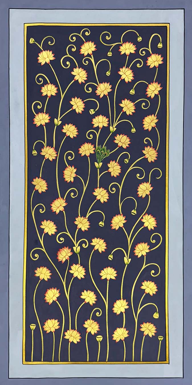 lotus pond painting 2