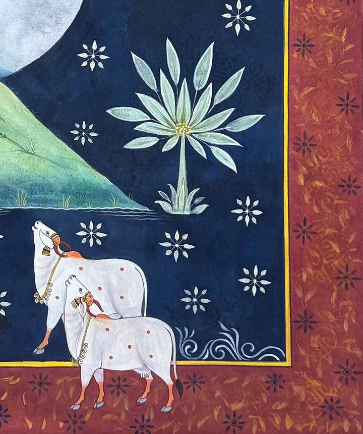 krishna painting, closeup 3