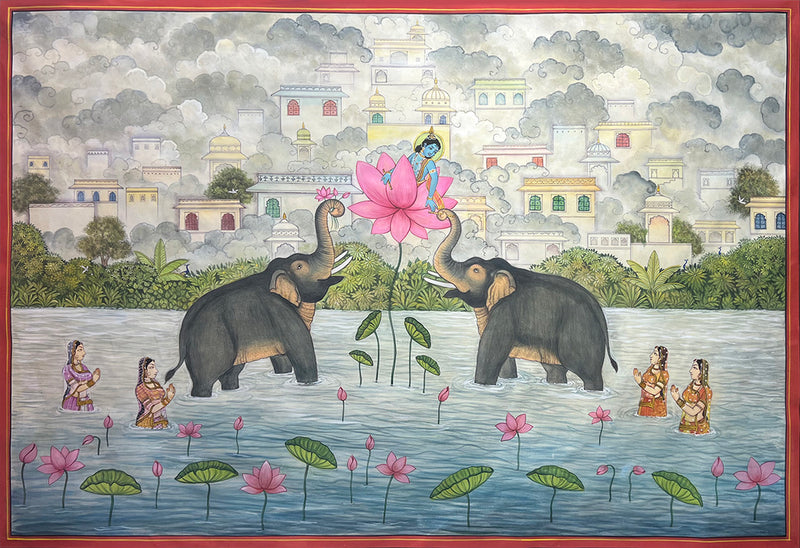 krishna pichwai painting