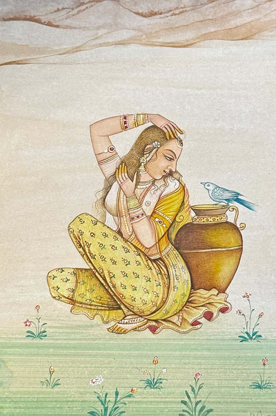 Mughal Princess - Handmade Miniature Painting