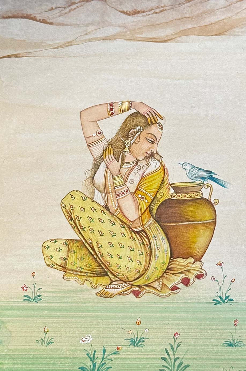 Mughal Princess - Handmade Miniature Painting