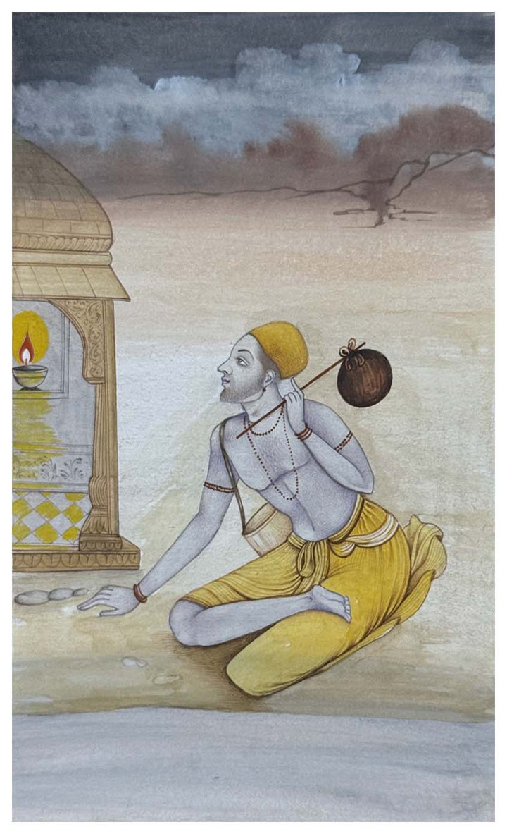 sadhu miniature painting for sale
