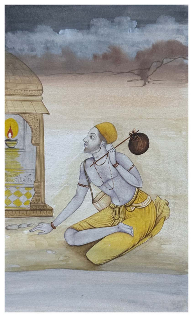 sadhu miniature painting for sale