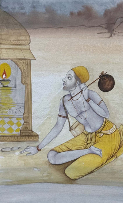Deepam-e-Bhakti - Handmade Miniature Painting