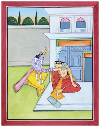 Radha Krishna Miniature Painting for Sale