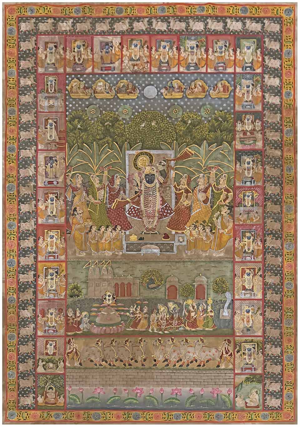 original antique pichwai painting for sale