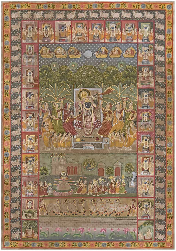 original antique pichwai painting for sale