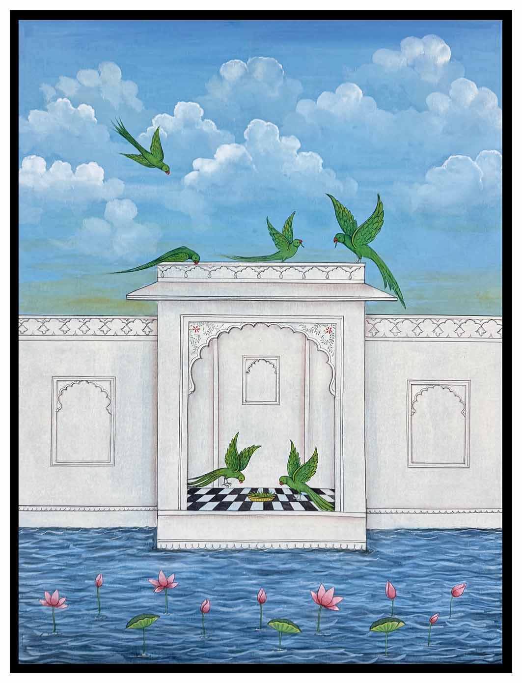 handmade parrot painting for sale