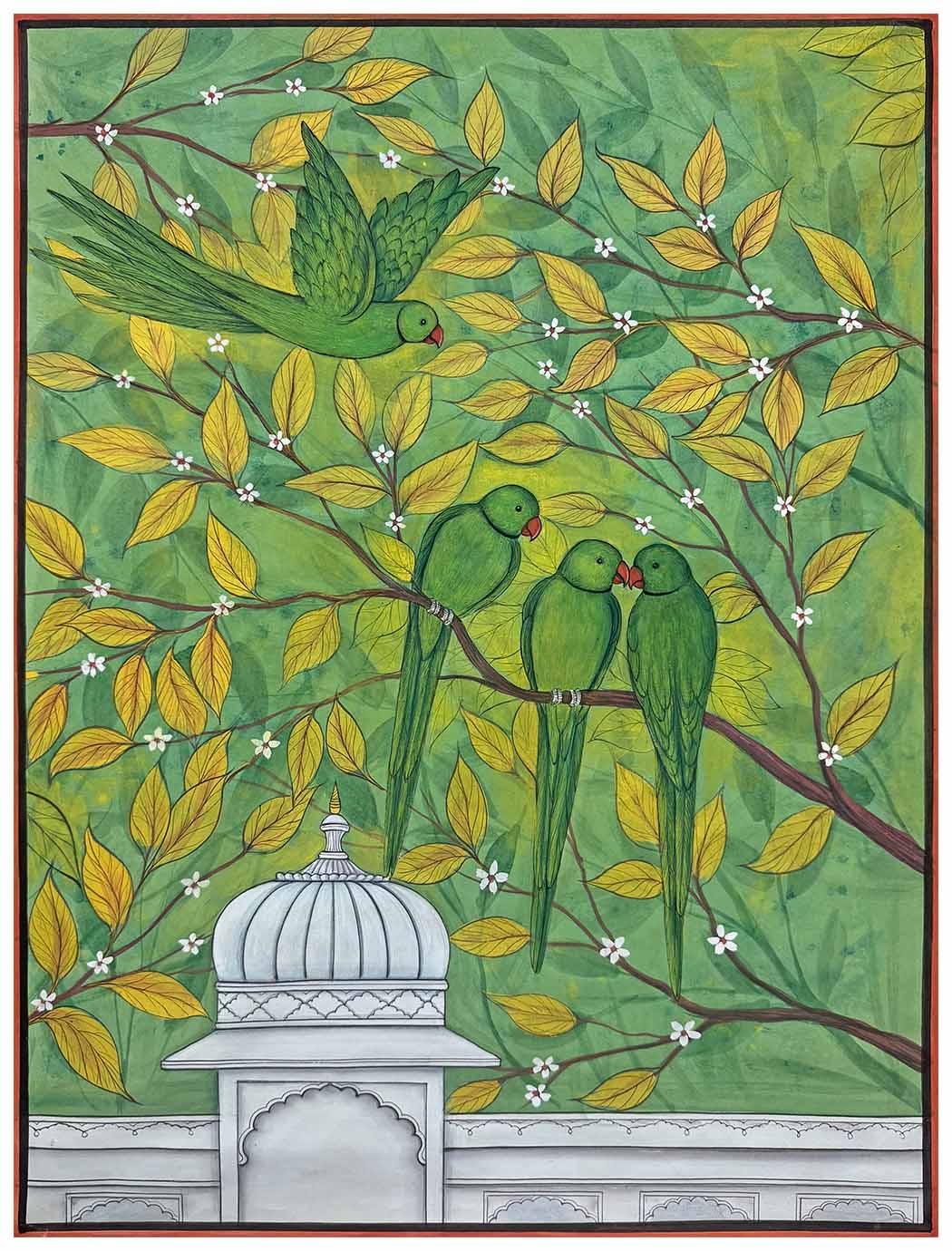 parrots painting