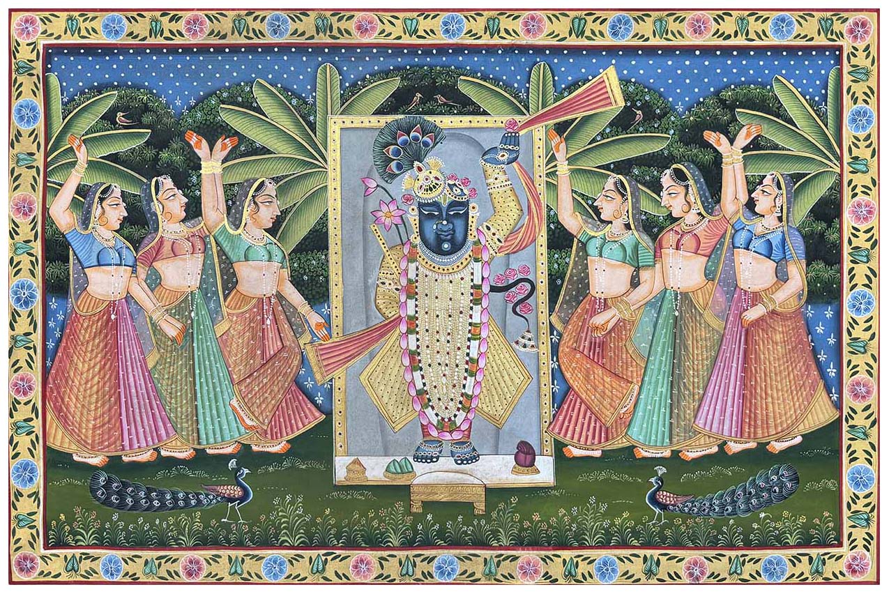 sharad purnima pichwai painting