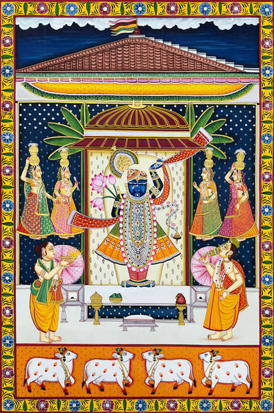 sharad purnima pichwai painting