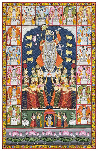 sharad purnima pichwai painting