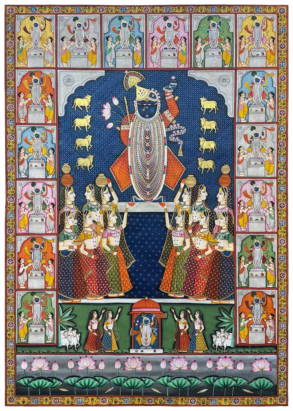 sharad purnima pichwai painting