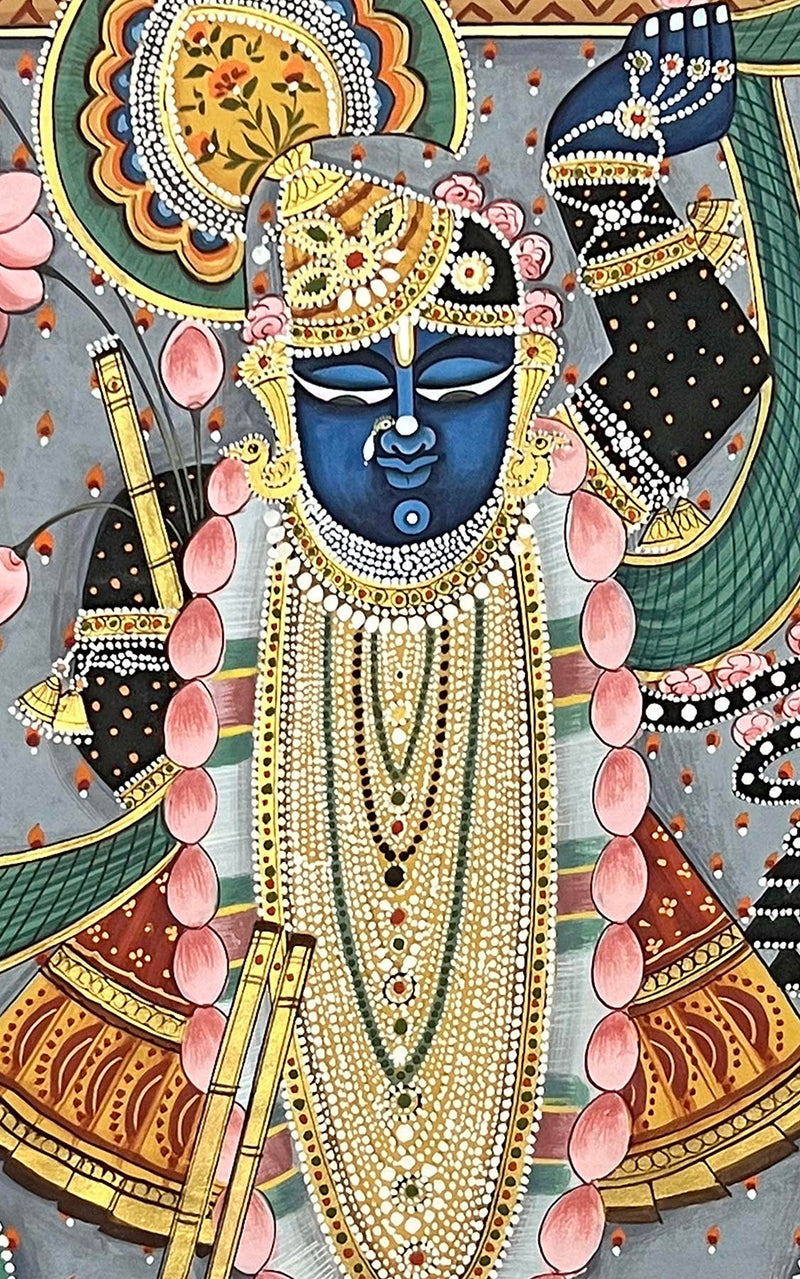 Shrinathji Pichwai Painting (Unframed / 2 x 3 Feet)